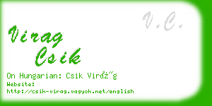 virag csik business card